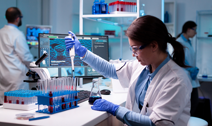 one nurse check chemical